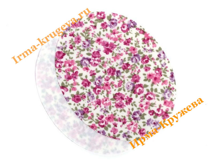 Термозаплатки 7х8,5см 2шт цв. цветок мелкий розовый