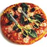 Подушка в виде пиццы 41х41 см (толщина 10 см) 