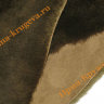 Лоскут мех дублёный натуральный коричневый 13х20см