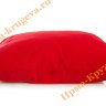 Подушка красная бархатная объёмная 38 х 38 см (толщина 8 см)