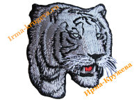 Термоаппликация "Тигр серый" 8х9см 