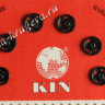 Кнопки №1/2 металл. чёрные 7 мм Koh-i-noor 6 шт 