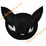 Термоаппликация "Черная кошка" 6,5х8см