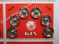 Кнопки №4 металл. белые 11,5 мм Koh-i-noor 6 шт  