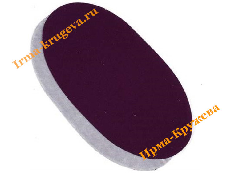 Термозаплатки 9х18см 2шт цв. фиолетовый