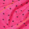 Ткань плательная жаккард ярко-розовая в горох шир.90см