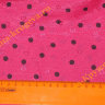 Ткань плательная жаккард ярко-розовая в горох шир.90см