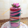 Декоративная ваза с цветным песком 30см