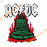 Термоаппликация "AC/DC" 6,5х7,5см