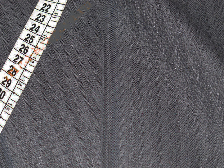 Ткань костюмная серая шир.150см "ажурная полоска"