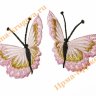 Термоаппликация "Бабочка светло-розовая" 7х7см 2шт (вбок)