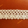 Кружево хлопковое плетеное Х2-с07 (шир.2 см)(1метр)              